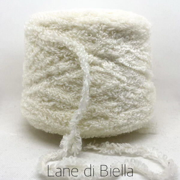 rocca misto lana polyestere sbiancato bianco
