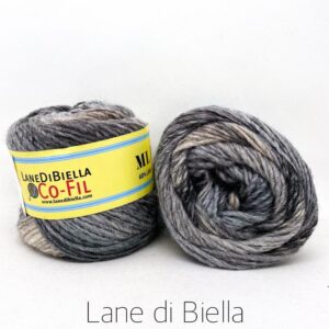 gomitolo misto lana acrilico grigio beige