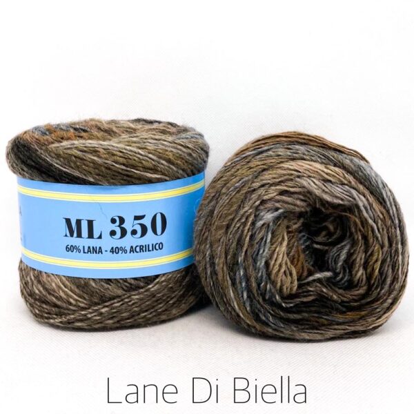 gomitolo misto lana acrilico beige marrone grigio