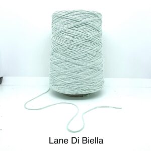 Rocca Misto Cotone Ritorto Tubolare Azzurro/Verde Acqua Gr.400 Titolo 3200 (100 Gr/320Mt.) Campionatura da Collezione Alta Moda CT1286
