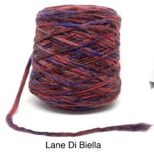 Rocca Pura Lana Fiamma Gigante Stampato Carmino/Blu Cpbalto/Marrone Gr.980 Titolo 0600 (100 Gr / 60 Mt ) PL096