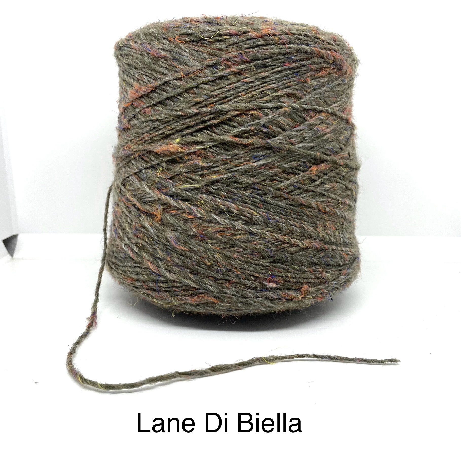 Rocca Misto Lana Pollock Stoppino Bottonato Grammi 550 Titolo 2200 Marrone Pastello/Rame Scuro