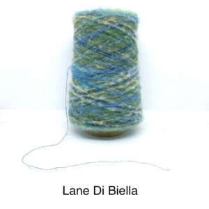 Rocca Misto Lana Soffice Garzato Sfumato Azzurro/Verde/Giallo Gr.150 Titolo 1/10 (100 Gr./1000 Mt) Campionatura Da Collezione ML 1317