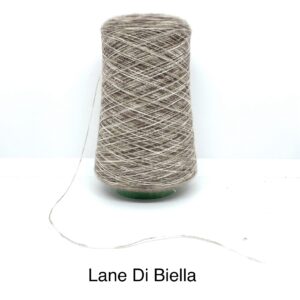 Rocca Misto Lana Connemara Snow Marrone Pastello/Ecru Gr.200 Titolo 2/28 (100 Gr./ 1350 Mt.) Campionatura Da Collezione ML 1322