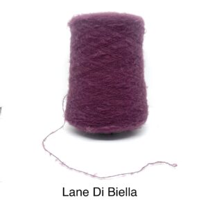 Rocca Misto Lana Birichino Garzato Viola/Sangria Gr.200 Titolo 10500 (Gr.100/ Mt.1050) Campionatura Da Collezione  ML 1350