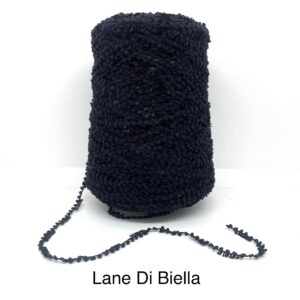 Rocca Polyammide Gallipoli Nero Con inserto Lucido Titolo 1700 (100gr/170 Mt.) Campionatura Da Collezione CT 1330