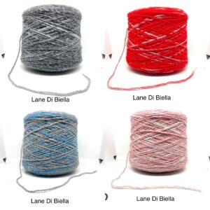 Rocca Misto Lana Trilogy Lurex Gr.680 Titolo 1800 (100 Gr./180 Mt.) Campionatura Da Collezione ML 1397