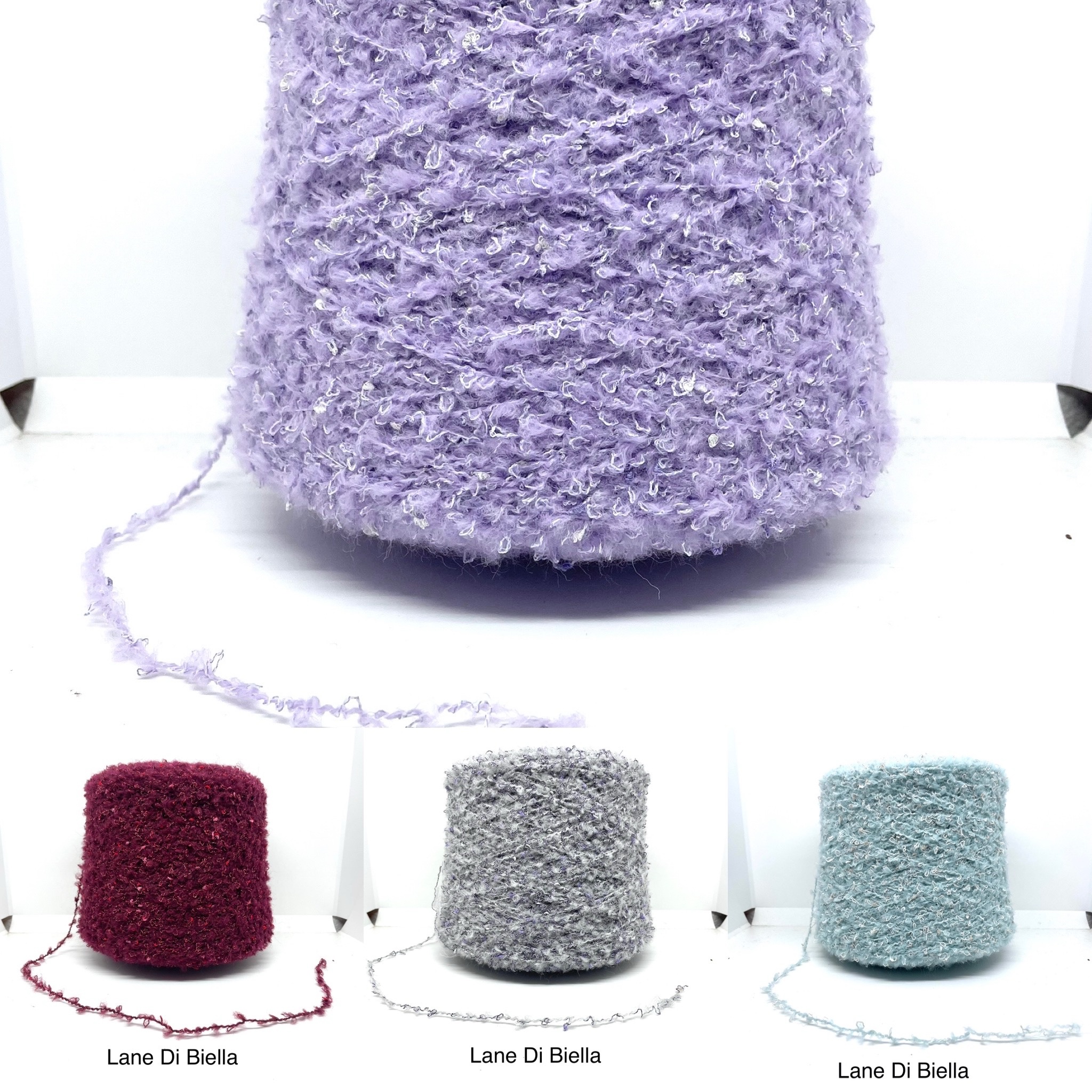 Rocca Misto Lana Flower Gr.600 Titolo 2000 (Gr.100/ Mt.200) Campionatura Da Collezione ML 1409