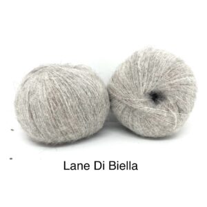 Gomitolo Misto Alpaca Garzato Ribes Tortora Melange Gr.50 Titolo 1/8000 (Gr.100/ Mt.800) Campionatura Da Collezione ML 1411